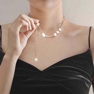 18K Gold plated Mother of pearl Necklace